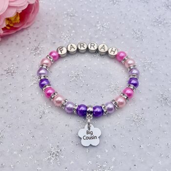 Personalised Cousin Bracelet, Cousin Gift, 11 of 12