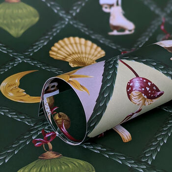 Sun Moon Toadstool Wrapping Paper, 2 of 12