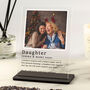 Personalised Daughter Photo Acrylic Plaque Gift, thumbnail 1 of 3