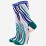 Women's Zebra Animal Print Bamboo Socks Gift Set, thumbnail 4 of 5