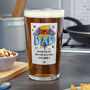 Super Dad Pint Glass Fathers Day Beer Gifts, thumbnail 4 of 4