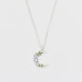 Silver Nightshade Moon Pendant Necklace, thumbnail 1 of 8