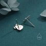 Sterling Silver Tiny Scarab Beetle Stud Earrings, thumbnail 4 of 12