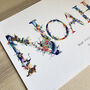 Personalised Bright Nature Name Print, thumbnail 3 of 10