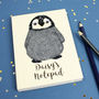 Personalised Penguin Embroidered Notepad, thumbnail 1 of 5