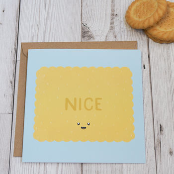 Nice Biscuit Illustration Greeting Card, 2 of 3