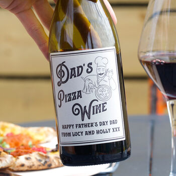 Personalised 'Pizza Wine' Bottle Of Wine, 5 of 5