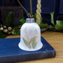 Snowdrops Fine Bone China Bell Decoration, thumbnail 3 of 10