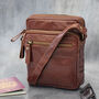 Personalised Small Leather Flight Crossbody Bag, thumbnail 2 of 12