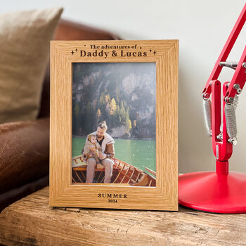 Personalised Adventures With Daddy Photo Frame Gift, 7 of 10