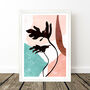 Terrazzo Abstract Tropical Leaf Prints Set Of Three, thumbnail 4 of 7