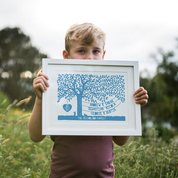 Personalised Our Family Tree Print, 5 of 5