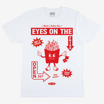 Eyes On The Fries Women's Graphic T Shirt, 3 of 3