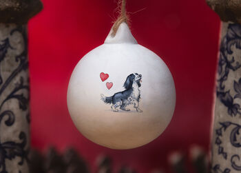 Sprocker Ceramic Round Bauble, 3 of 6
