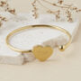 Personalised Newlywed Gold Plated Heart Bracelet, thumbnail 1 of 5