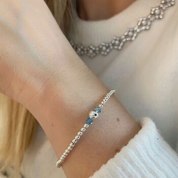 Birthstone Stacking Bracelet In Silver Or Gold Filled, 2 of 8