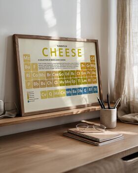 Elements Of Cheese Periodic Table Art Print, 2 of 6