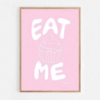 Eat Me Cupcake Print Three Colour Options, 10 of 12