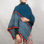 Soft Lambswool Poncho Grey And Yellow, thumbnail 4 of 6
