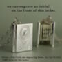 Silver Flower Book Locket Necklace, thumbnail 5 of 8
