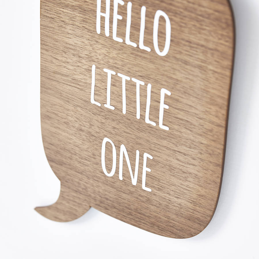 speech bubble personalised nursery wall art by sophia victoria joy