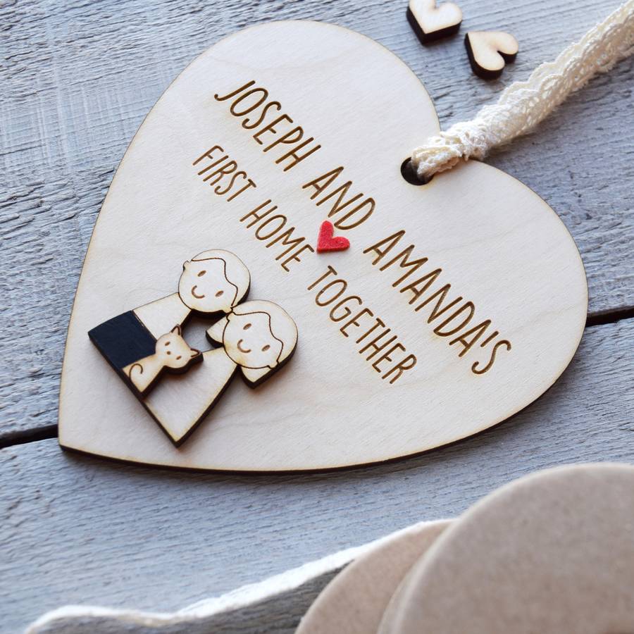 Personalised First Home Together Heart By Just Toppers