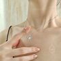 Cz Star Pendant Necklace In Sterling Silver, thumbnail 3 of 11