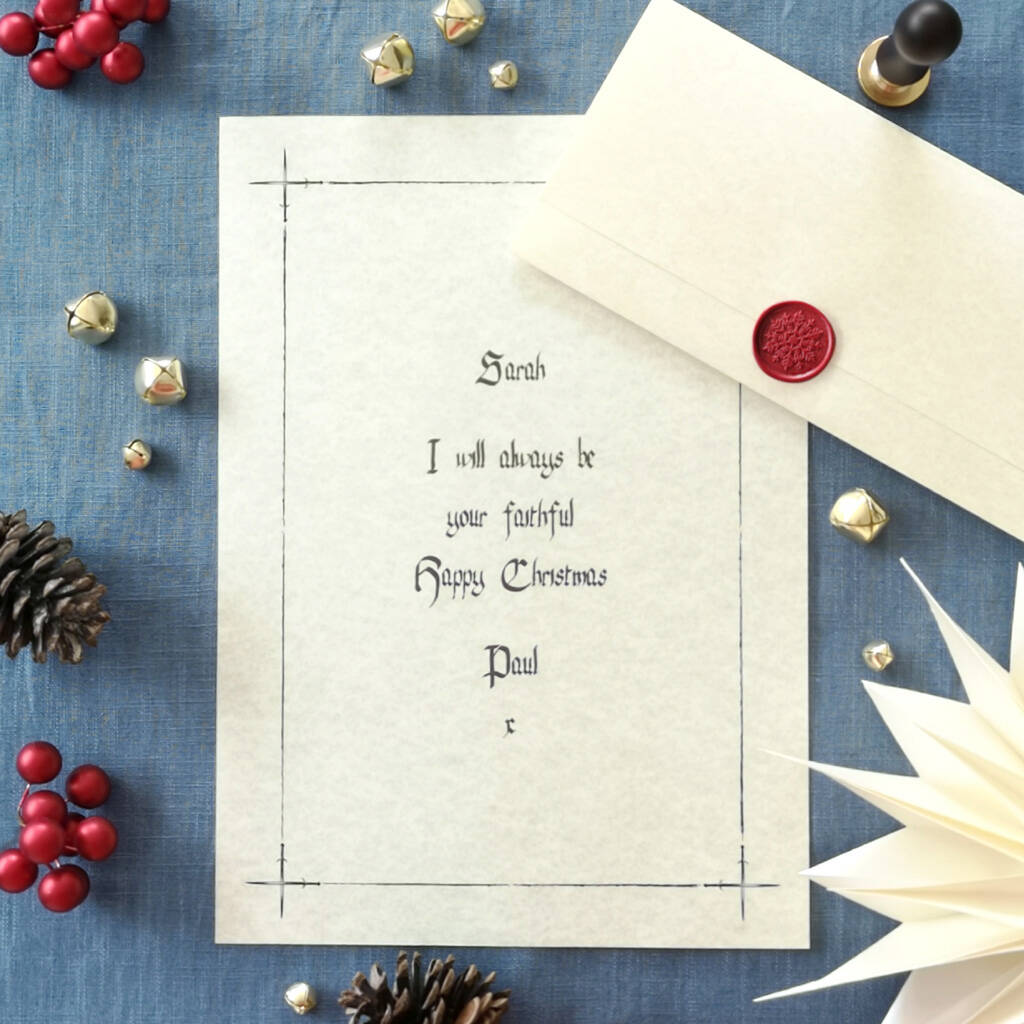 Traitors Style Christmas Faithful Love Letter, 1 of 11