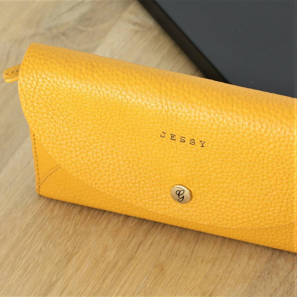 Personalised Quality Leather Purse By Hot Dot Laser