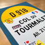 Personalised Cycling Road Sign, Col Du Tourmalet Poster, thumbnail 7 of 9
