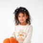 Child's Halloween 'Cutest Pumpkin' Embroidered Personalised Sweatshirt Jumper, thumbnail 7 of 10