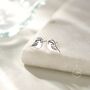 Sterling Silver Tiny Sparrow Bird Stud Earrings, thumbnail 4 of 11