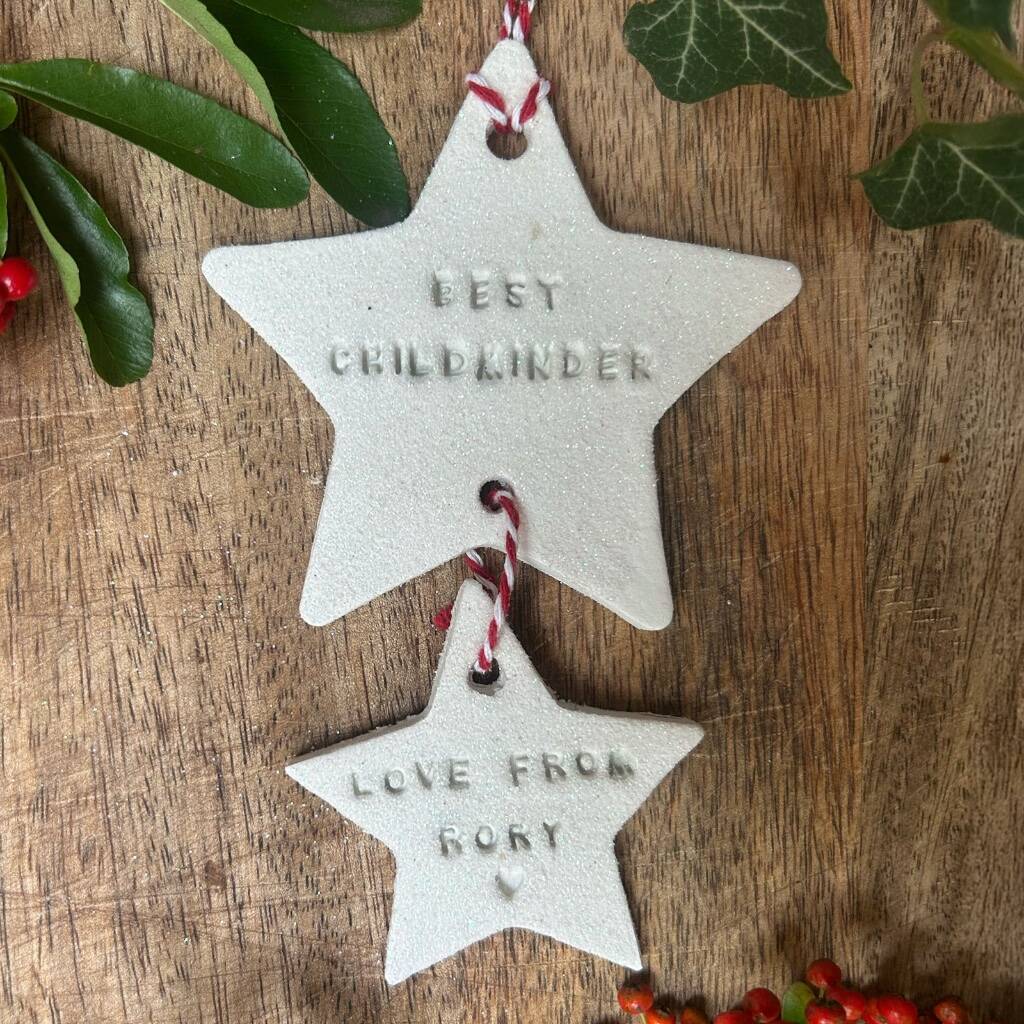 Personalised 'Best Childminder' Christmas Decoration, 1 of 6