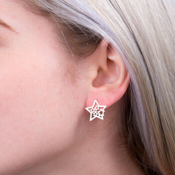 Personalised Graduation Gift Sterling Silver Initial Star Necklace, 8 of 11