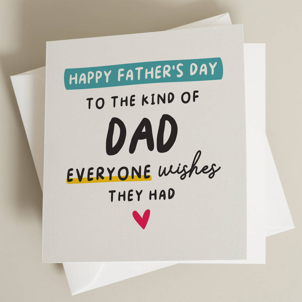 Dad Happy Fathers Day Card By Twist Stationery