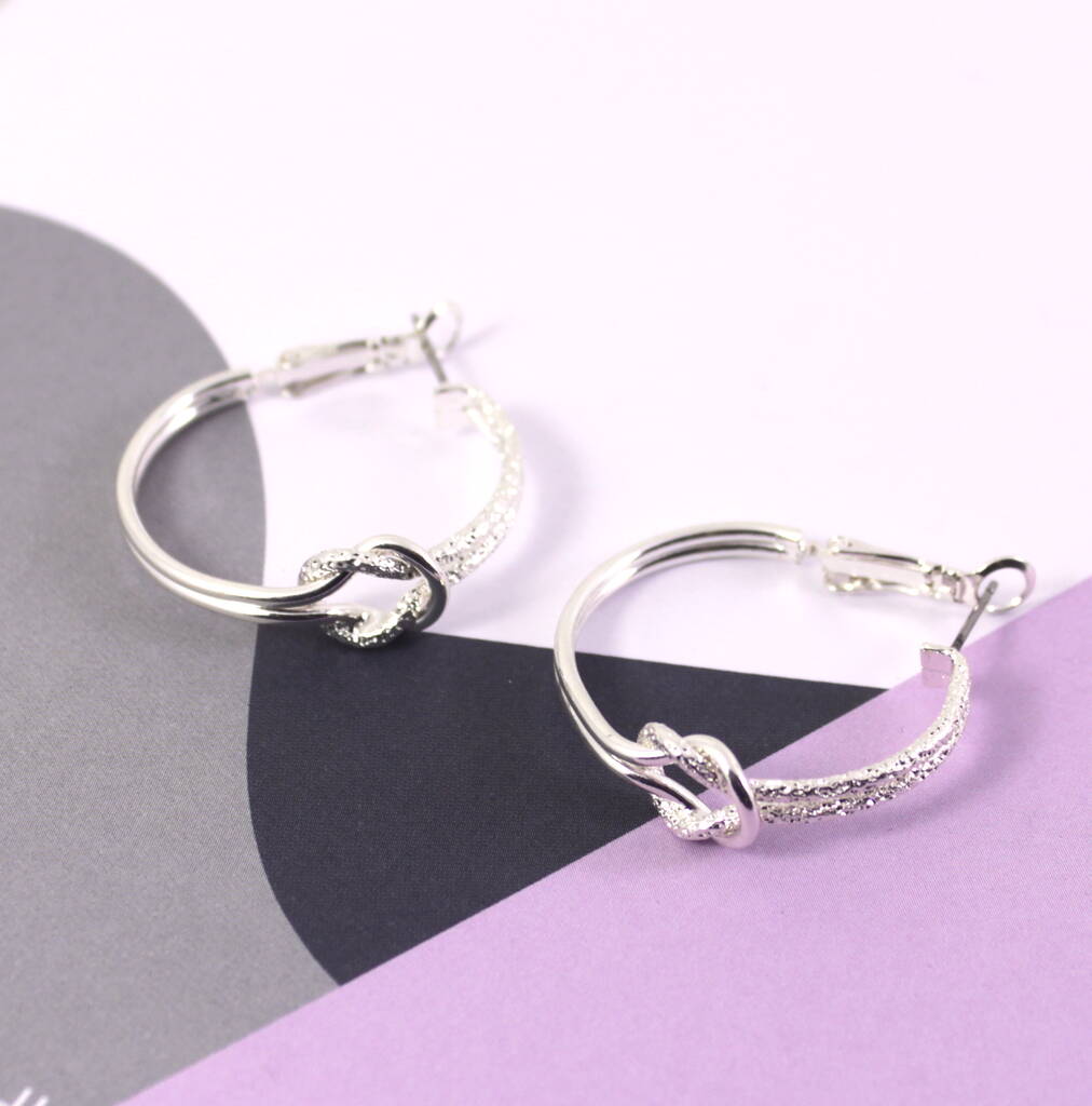 Infinity Hoop Earrings By Lucy Loves Neko