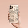 Birds Floral Black Phone Case For iPhone, thumbnail 5 of 9