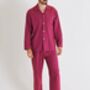 Men's Rioja Herringbone Brushed Cotton Pyjama Set, thumbnail 2 of 4