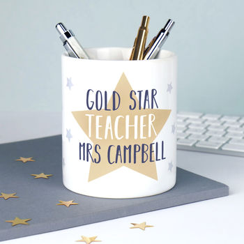 Personalised Star Teacher Pen Pot, 2 of 6