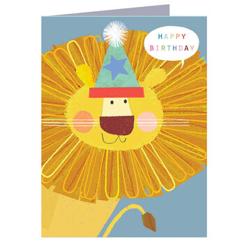 Mini Toy Lion Birthday Card, 2 of 5