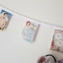 Vintage Style Button Cards Fabric Bunting, thumbnail 7 of 8