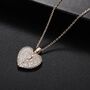 Personalised Bling Heart Locket Necklace, thumbnail 3 of 3