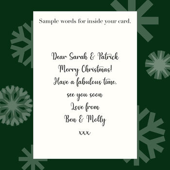 Eat, Drink And Be Merry Eco Friendly Christmas Card, 2 of 2