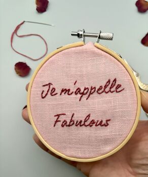 I Am Fabulous Mini Embroidery Kit, 2 of 3