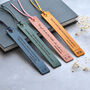 Personalised Leather Quote Bookmark For Book Lovers, thumbnail 4 of 8