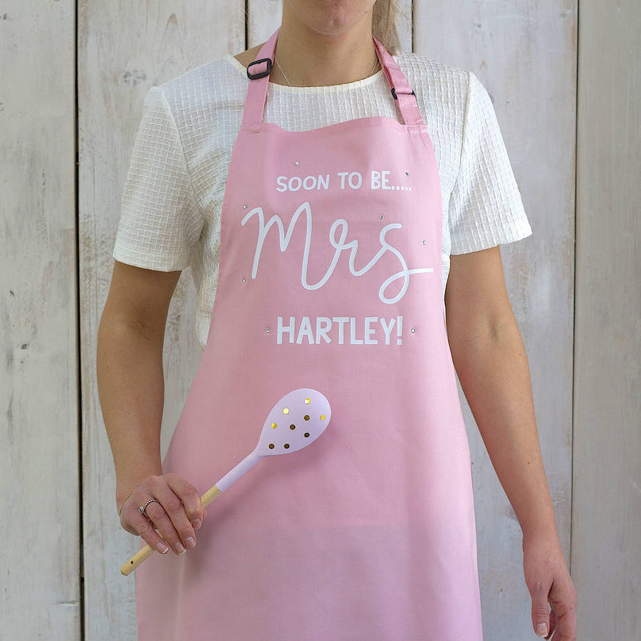 Personalised 'Soon To Be Mrs' Apron By Squiffy Print ...