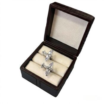 Personalised Spitfire Cufflinks For Father's Day, 6 of 10