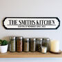 Personalised Kitchen Road Sign Gift For Home, thumbnail 1 of 5