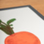 Orange Swede Vegetable Wall Art, thumbnail 4 of 4