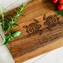 Two Turtles Personalised Chopping Board, thumbnail 2 of 5